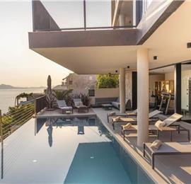 Luxury 4 Bedroom Villa with Heated Infinity Pool, Sauna, Gym, Jacuzzi and Sea Views in Vrbica, near Dubrovnik, Sleeps 8